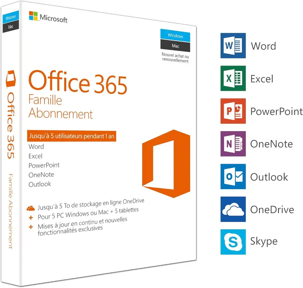 Office 365 Home - 6 Users - Subscription 1 year