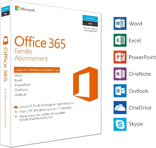 Office 365 Home - 6 Users - Subscription 1 year